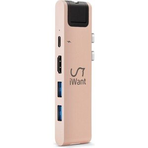 iWant USB-C HUB PRE II zlatý