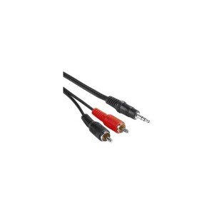PremiumCord Kábel Jack 3,5mm-2xCinch M/M 1,5m
