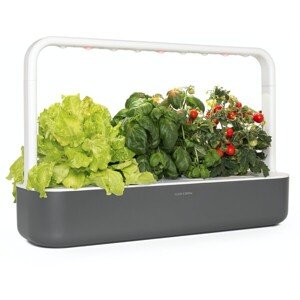Click and Grow Smart Garden 9 šikovný kvetináč + 9ks kapsúl so semienkami sivý