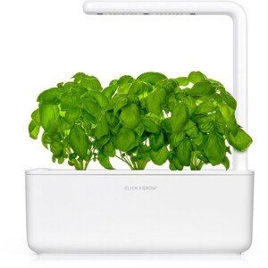 Click and Grow Smart Garden 3 šikovný kvetináč + 3ks kapsúl so semienkami bazalky biely