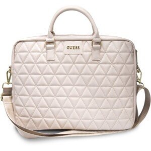 Guess Quilted taška pre 15" notebook ružová