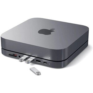 Satechi Aluminium TYPE-C Stand and Hub for Mac Mini - Space Gray