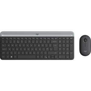 Logitech Slim Wireless Combo MK470 myš + klávesnica grafitová SK