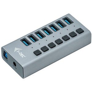 i-tec USB 3.0 Charging HUB 7 Port + Power Adapter 36 W