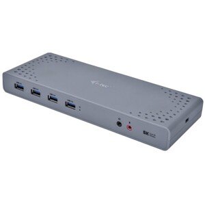 i-tec USB 3.0 / USB-C 5K Univerzálna dualná dokovacia stanica, 2x 4K 60Hz video