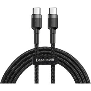 Baseus Cafule kábel USB-C PD 2.0 60W (20V/3A) 1m šedý/čierny
