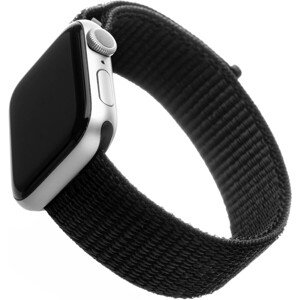 FIXED Nylon Strap nylonový opasok pre Apple Watch 42/44/45mm čierny