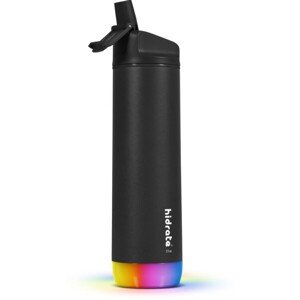 HidrateSpark bluetooth múdra fľaša so slamkou čierna