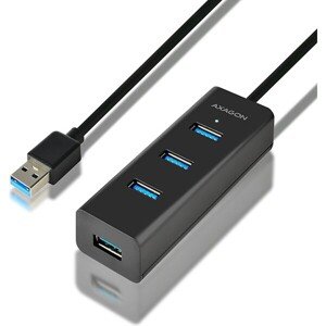 AXAGON HUES2BL 4x USB3.0 CHARGING húb 1.2m kábel micro USB nap. konektor