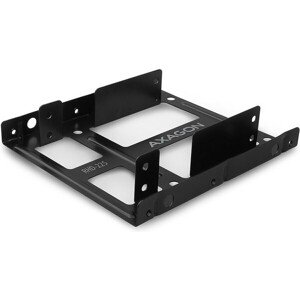 AXAGON RHD225 kovový rámček pre 2x 2.5" HDD/SSD do 3.5" pozícia montáž ventilátora