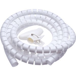 CONNECT IT trubica pre organizáciu káblov, 2,5m x 20mm, biela