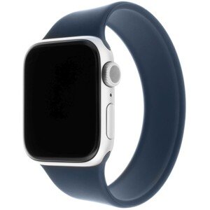FIXED prevliekací silikónový remienok Apple Watch 42/44mm L modrý