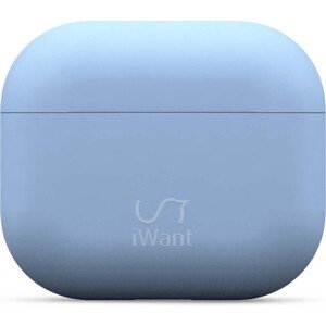 iWant AirPods 3. generácia ultra-tenké puzdro svetlo modré