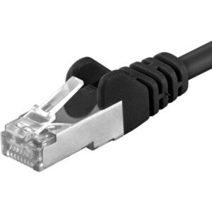 PremiumCord Patch kábel UTP RJ45-RJ45 level 5e čierny 3m