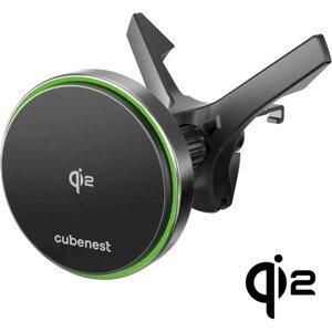 CubeNest SQ1C0 Qi2 (MagSafe) držiak do auta s nabíjaním čierny