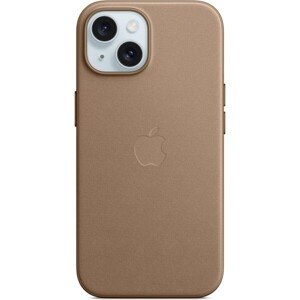 Apple kryt z tkaniny FineWoven s MagSafe na iPhone 15 dymový