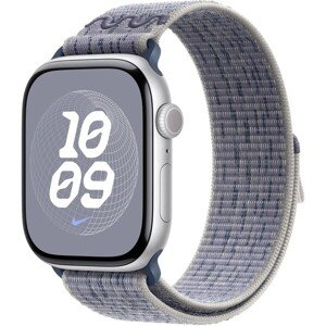 Apple Watch 49/46/45/44mm šedo-modrý prevliekací športový remienok Nike
