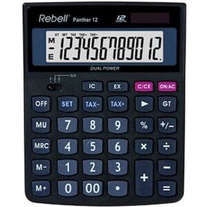 Rebell Panther 12 BX kalkulačka čierna