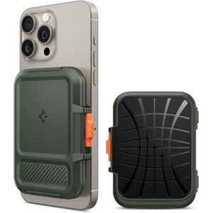Spigen Lock Fit MagSafe Wallet peňaženka tmavo zelená