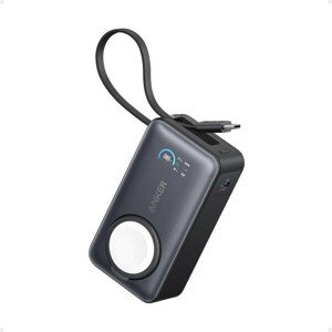 Anker bezdrôtová powerbanka MagGo 10000mAh, 35W s káblom USB-C čierna
