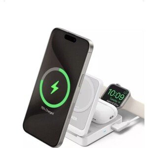 Anker MagGo MagSafe 3v1 nabíjačka (15W) biela