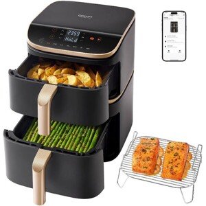 Cosori Turbo Tower ~ 000000 ~ múdra teplovzdušná fritéza 10,8 l čierna