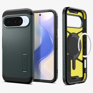 Spigen Tough Armor MagSafe kryt Google Pixel 10/10 Pro zelený
