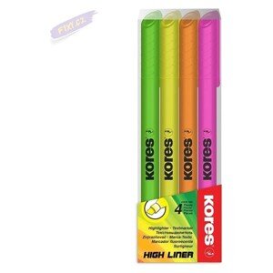 Kores HIGH LINER popisovače 4 farby