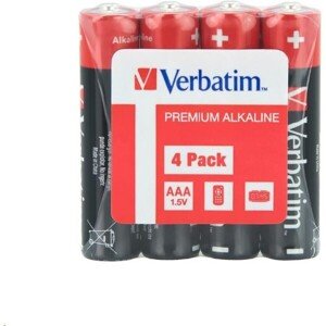 Verbatim alkalické batérie AAA LR3 4x (eko-balenie)