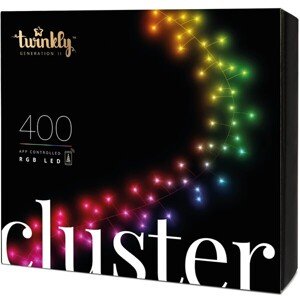 Twinkly Cluster Multi-Color šikovná reťaz so žiarovkami 400 ks
